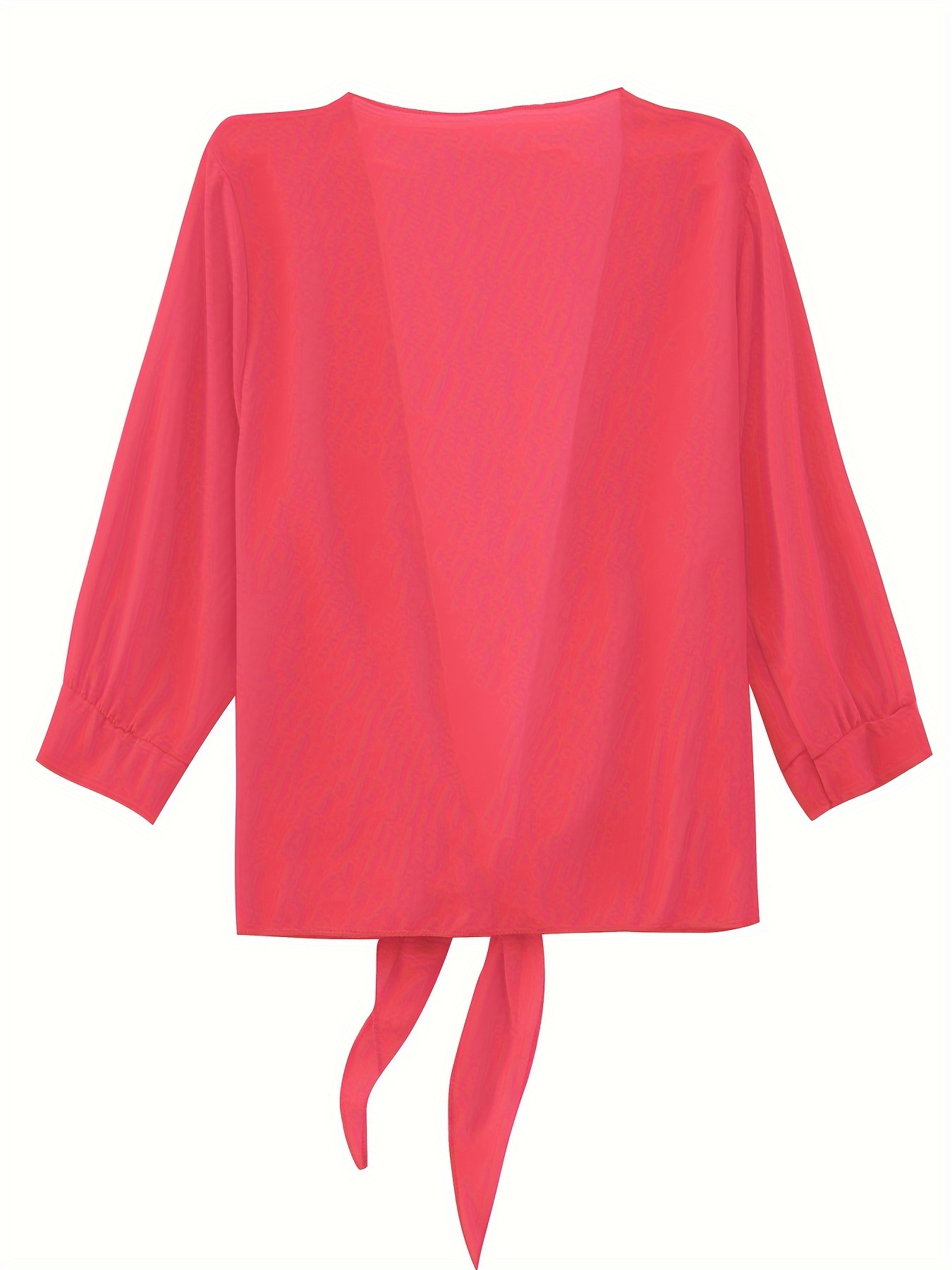 open front solid cardigan long sleeve cardigan for spring fall womens clothing details 1