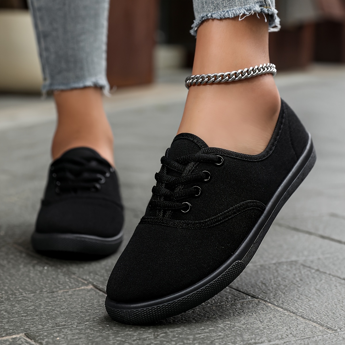solid color minimalist shoes women s lace lightweight soft details 6