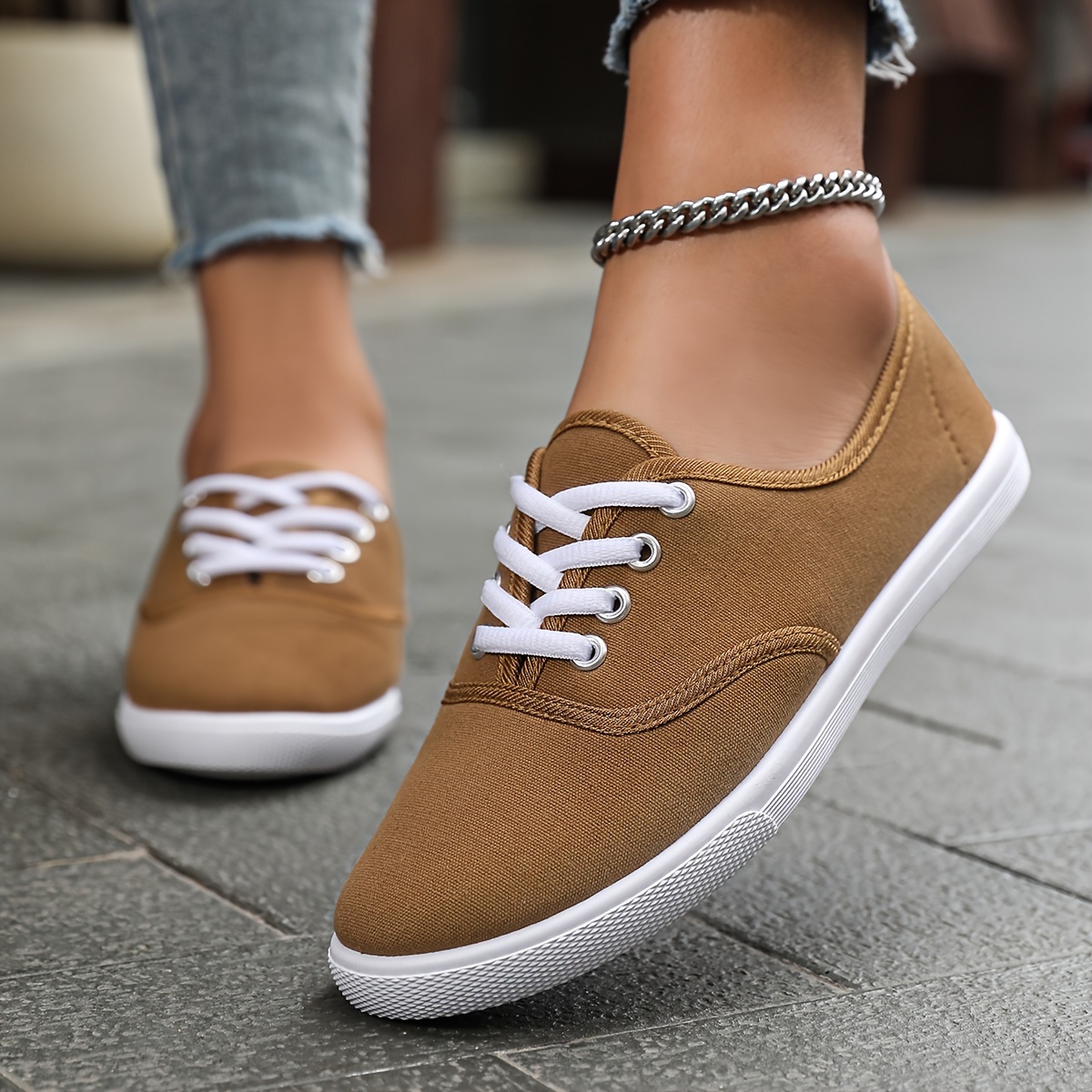 solid color minimalist shoes women s lace lightweight soft details 7