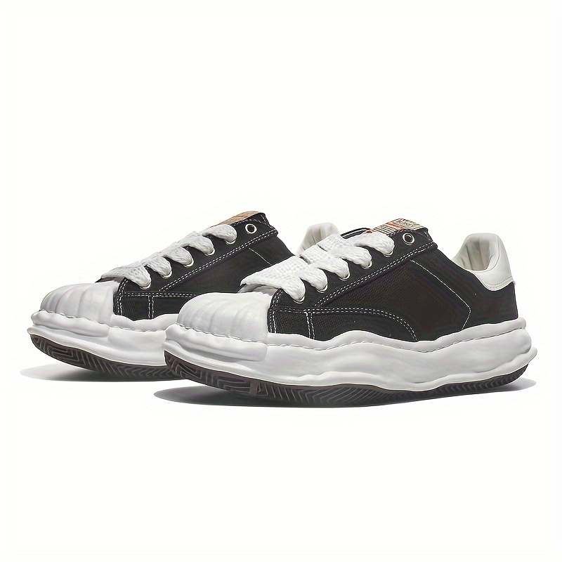 solid color canvas sneakers women s lace platform soft sole details 5