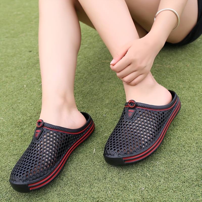 mens sandals with drainage holes casual non slip shoes closed toe shoes for outdoor beach spring and summer details 5
