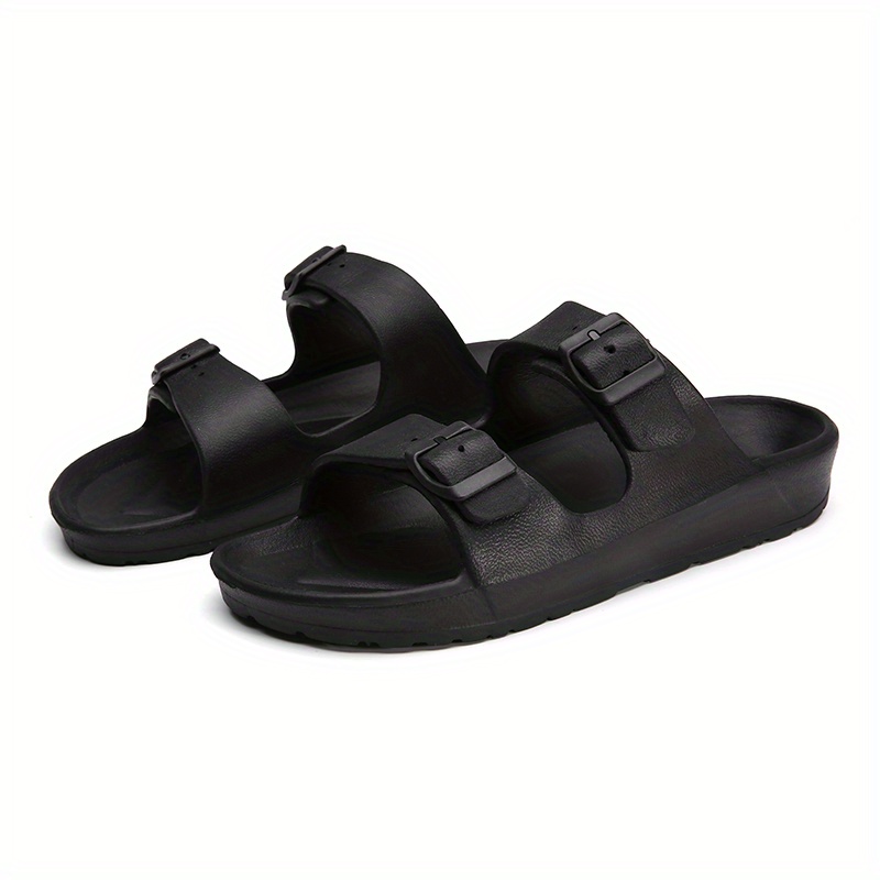 2 band buckle sandals men s casual non slip shoes open toe details 5