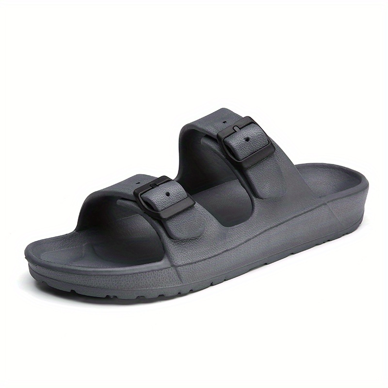 2 band buckle sandals men s casual non slip shoes open toe details 6