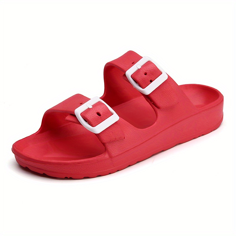 2 band buckle sandals men s casual non slip shoes open toe details 10