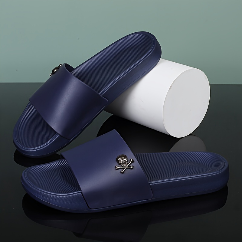 open toe breathable slippers men s solid colour comfy non details 8